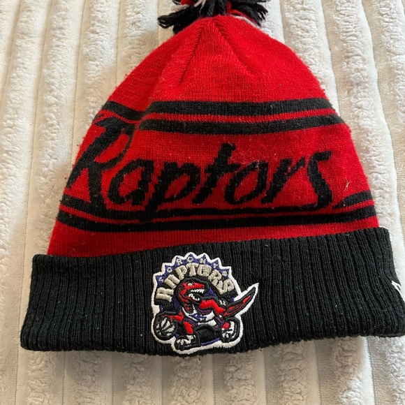 NBA Toronto Raptors Kids Beanie Hat Red Black One Size Fits Most - Picture 1 of 6